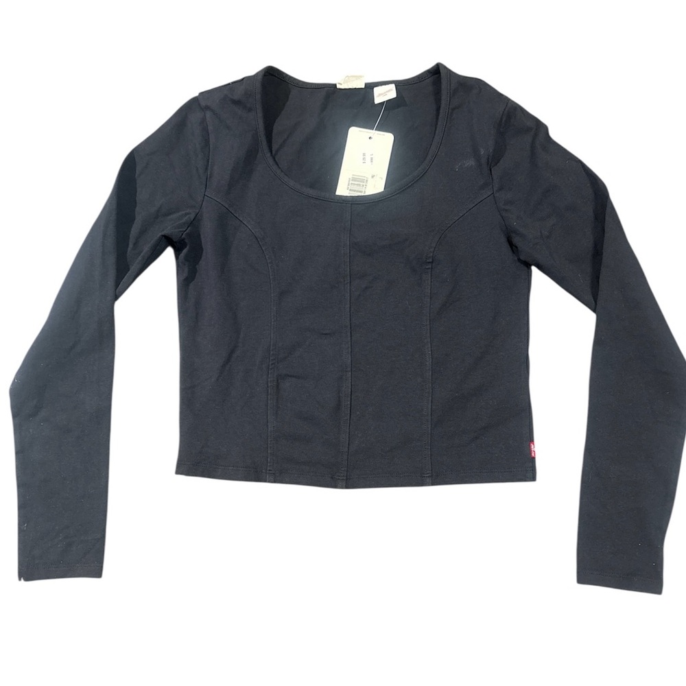 Levi's Women's Dark Gray Long Sleeve Top